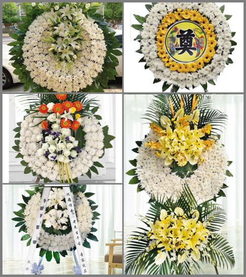 安徽合肥市肥东县循环经济示范园太平村花圈速递